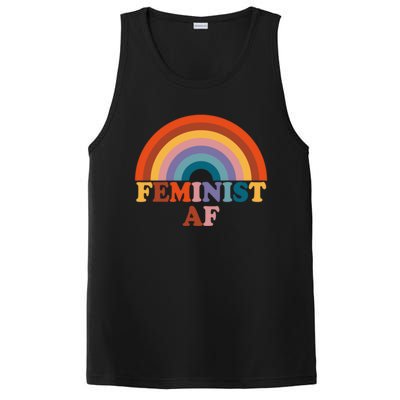 Feminist Af Pocket Vintage Rainbow Empowert Feminism Meaningful Gift PosiCharge Competitor Tank