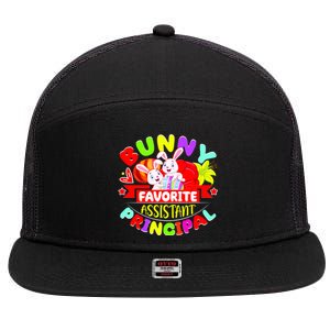 Favorite Assistant Principal Easter Bunny 7 Panel Mesh Trucker Snapback Hat