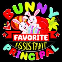 Favorite Assistant Principal Easter Bunny V-Neck T-Shirt