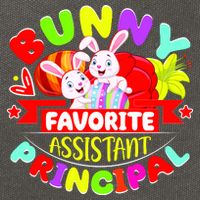 Favorite Assistant Principal Easter Bunny Cotton Canvas Backpack
