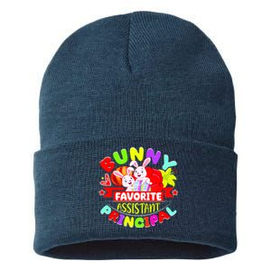 Favorite Assistant Principal Easter Bunny Sustainable Knit Beanie