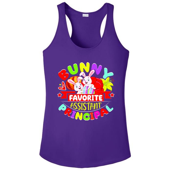 Favorite Assistant Principal Easter Bunny Ladies PosiCharge Competitor Racerback Tank