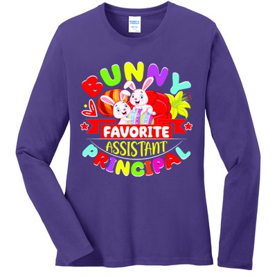 Favorite Assistant Principal Easter Bunny Ladies Long Sleeve Shirt