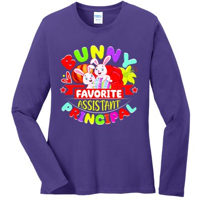 Favorite Assistant Principal Easter Bunny Ladies Long Sleeve Shirt