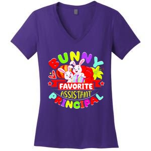 Favorite Assistant Principal Easter Bunny Women's V-Neck T-Shirt