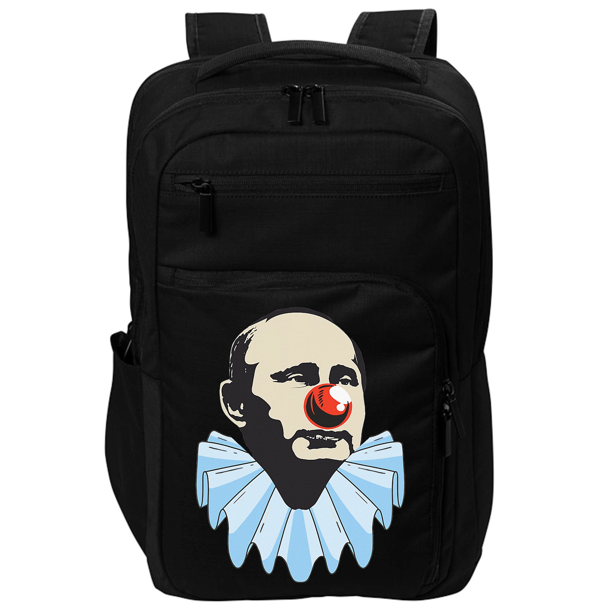 Funny Anti Putin Clown Gift Impact Tech Backpack