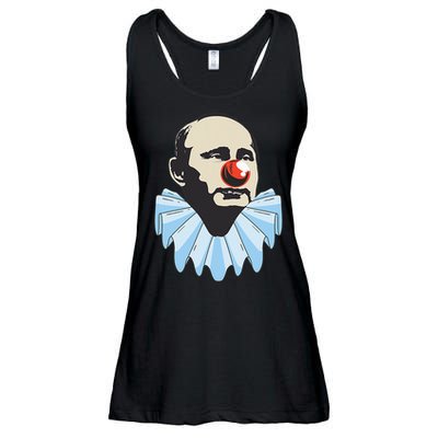 Funny Anti Putin Clown Gift Ladies Essential Flowy Tank