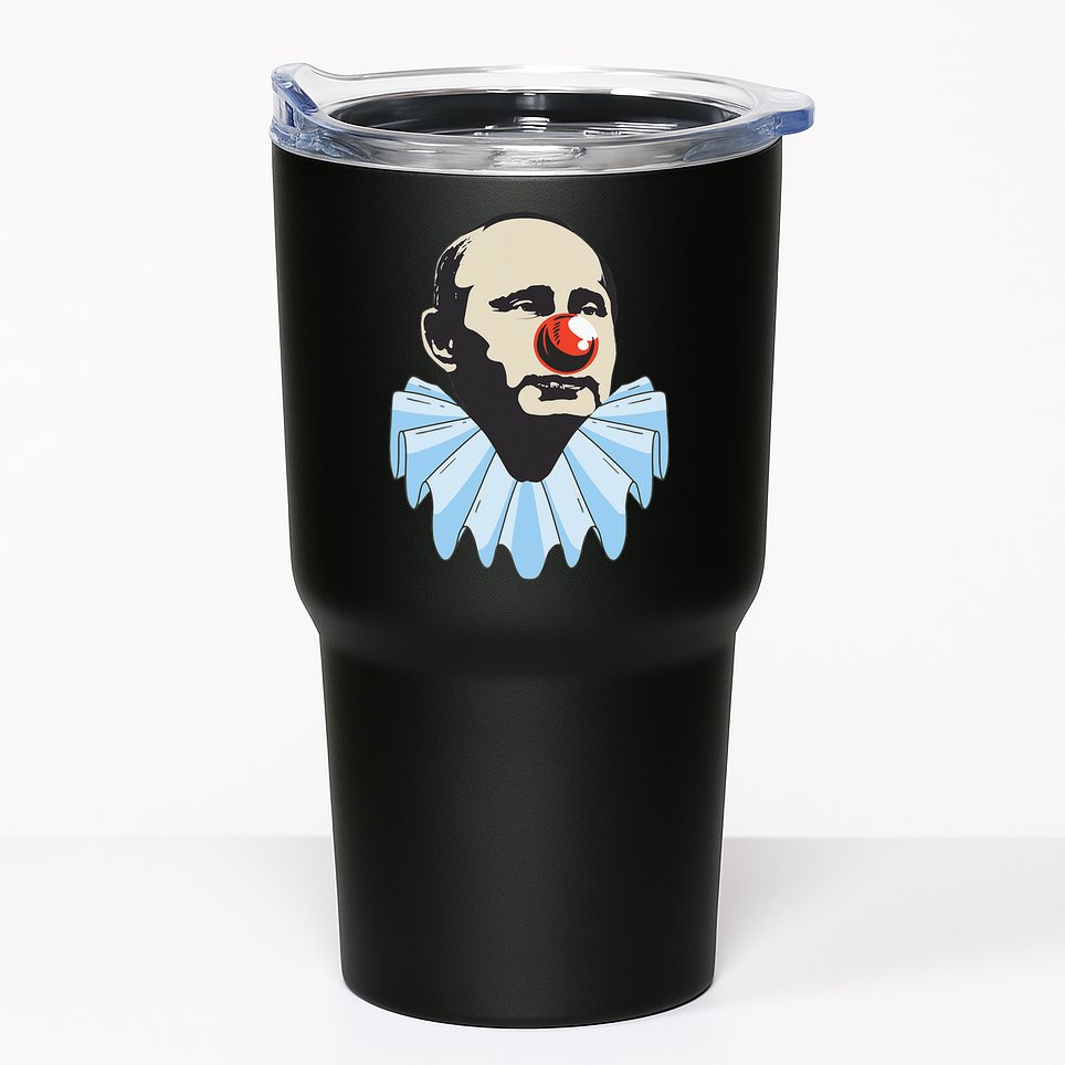 Funny Anti Putin Clown Gift Tumbler