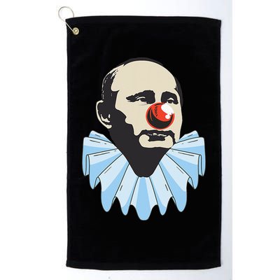 Funny Anti Putin Clown Gift Golf Towel