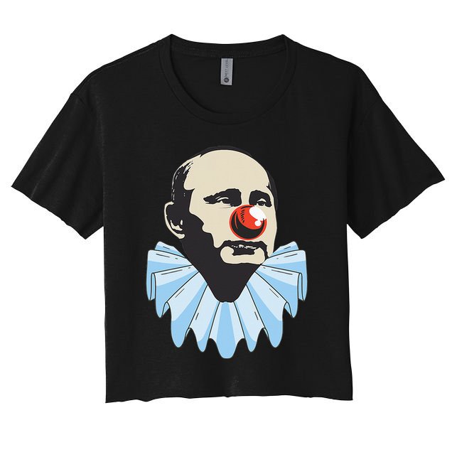 Funny Anti Putin Clown Gift Crop Top