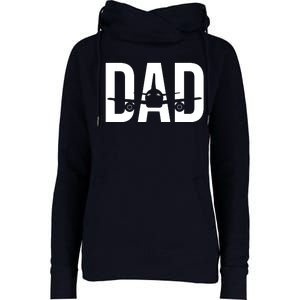 Funny Airplane Pilot Dad Aviation Lover Gift Dad Pilot Womens Funnel Neck Pullover Hood