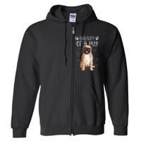 Funny Anatomy Pug Dog Pug Lover Full Zip Hoodie