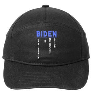 Funny Anti President Joe Biden Idiot, Democratic Republican 7-Panel Snapback Hat