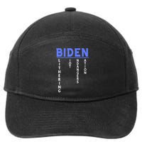 Funny Anti President Joe Biden Idiot, Democratic Republican 7-Panel Snapback Hat