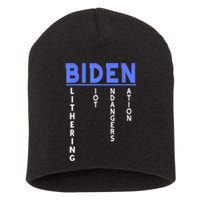 Funny Anti President Joe Biden Idiot, Democratic Republican Short Acrylic Beanie