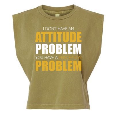 Funny Attitude Perception Problem Garment-Dyed Women's Muscle Tee