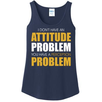 Funny Attitude Perception Problem Ladies Essential Tank