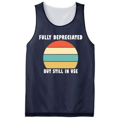 Funny Accounting Quote Fully Depreciated But Still In Use Mesh Reversible Basketball Jersey Tank