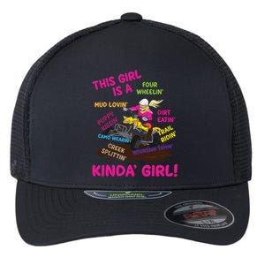 Funny ATV Quad Biking Saying ATV Girl Four Wheeler Girls Flexfit Unipanel Trucker Cap