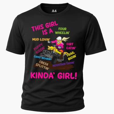 Funny ATV Quad Biking Saying ATV Girl Four Wheeler Girls Performance Shirt