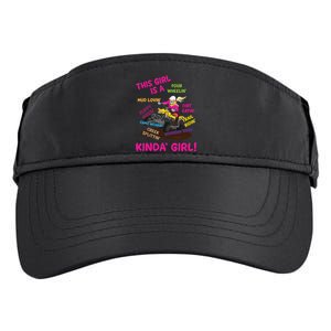 Funny ATV Quad Biking Saying ATV Girl Four Wheeler Girls Adult Drive Performance Visor