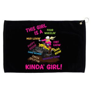 Funny ATV Quad Biking Saying ATV Girl Four Wheeler Girls Grommeted Golf Towel