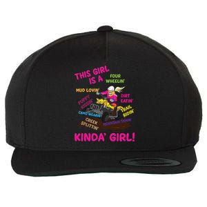 Funny ATV Quad Biking Saying ATV Girl Four Wheeler Girls Wool Snapback Cap