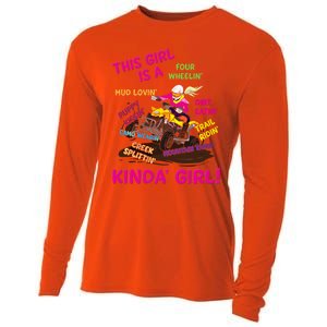 Funny Atv Quad Biking Saying Gift Atv Gift Four Wheeler Gift Cooling Performance Long Sleeve Crew