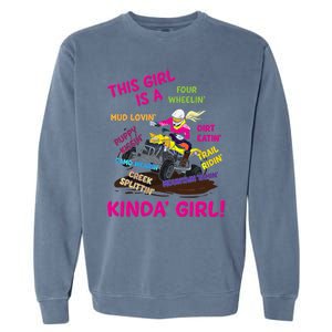 Funny Atv Quad Biking Saying Gift Atv Gift Four Wheeler Gift Garment-Dyed Sweatshirt