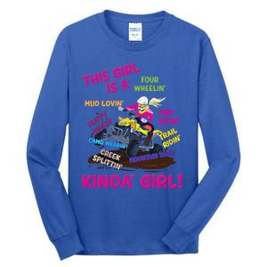 Funny Atv Quad Biking Saying Gift Atv Gift Four Wheeler Gift Tall Long Sleeve T-Shirt