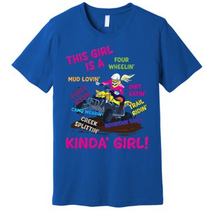 Funny Atv Quad Biking Saying Gift Atv Gift Four Wheeler Gift Premium T-Shirt