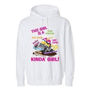 Funny Atv Quad Biking Saying Gift Atv Gift Four Wheeler Gift Garment-Dyed Fleece Hoodie