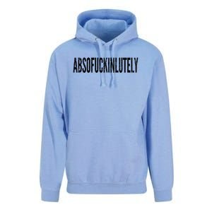 Funny Absofuckinlutely Quotes Saying Unisex Surf Hoodie