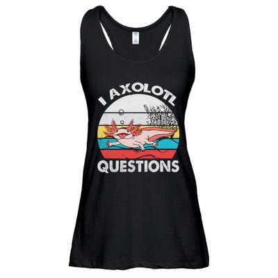 Funny Axolotl Questions Vintage Axolotl Gift Ladies Essential Flowy Tank