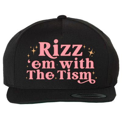 Funny Autism Quote Rizz Em With The Tism Great Gift Wool Snapback Cap