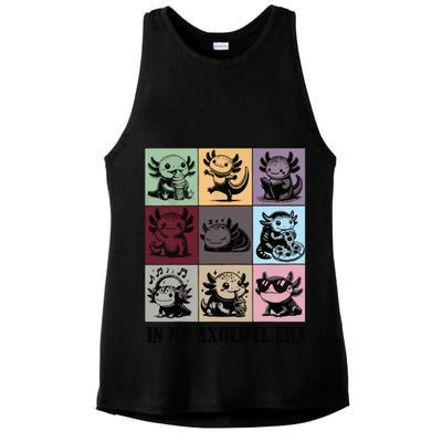 Funny Axolotl Quote In My Axolotl Era Graphic Cool Axolotl Ladies PosiCharge Tri-Blend Wicking Tank