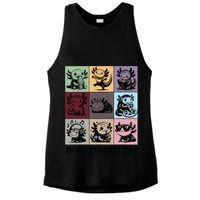 Funny Axolotl Quote In My Axolotl Era Graphic Cool Axolotl Ladies PosiCharge Tri-Blend Wicking Tank