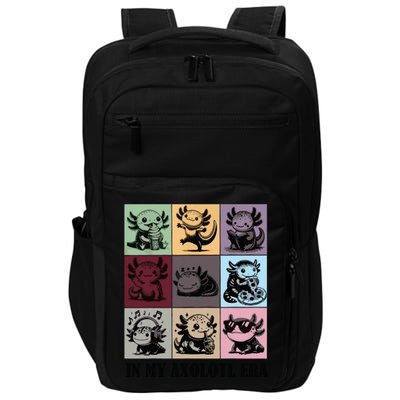 Funny Axolotl Quote In My Axolotl Era Graphic Cool Axolotl Impact Tech Backpack