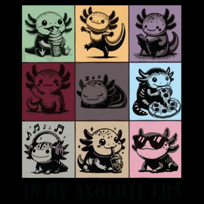 Funny Axolotl Quote In My Axolotl Era Graphic Cool Axolotl 7-Panel Snapback Hat