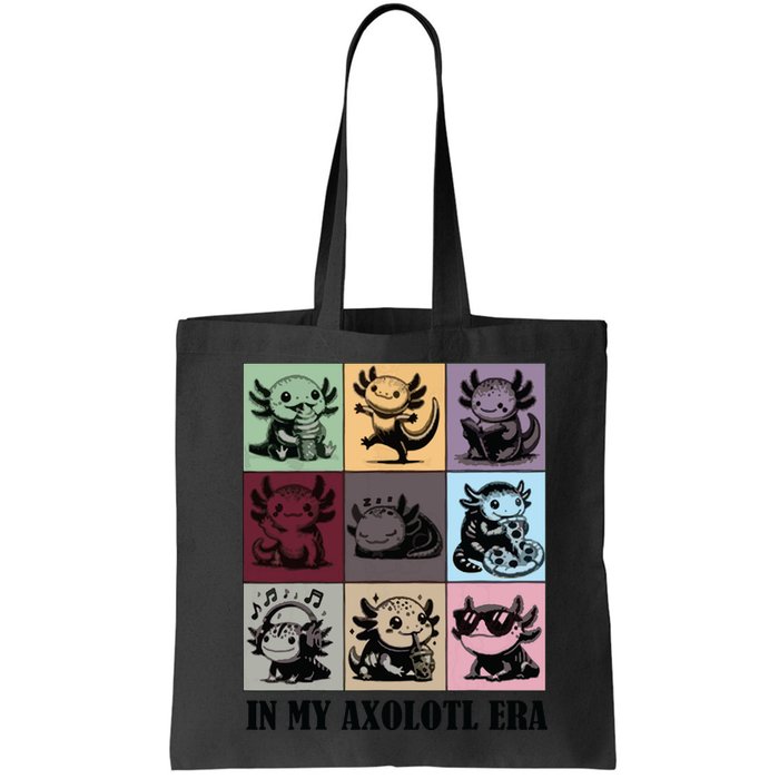 Funny Axolotl Quote In My Axolotl Era Graphic Cool Axolotl Bag
