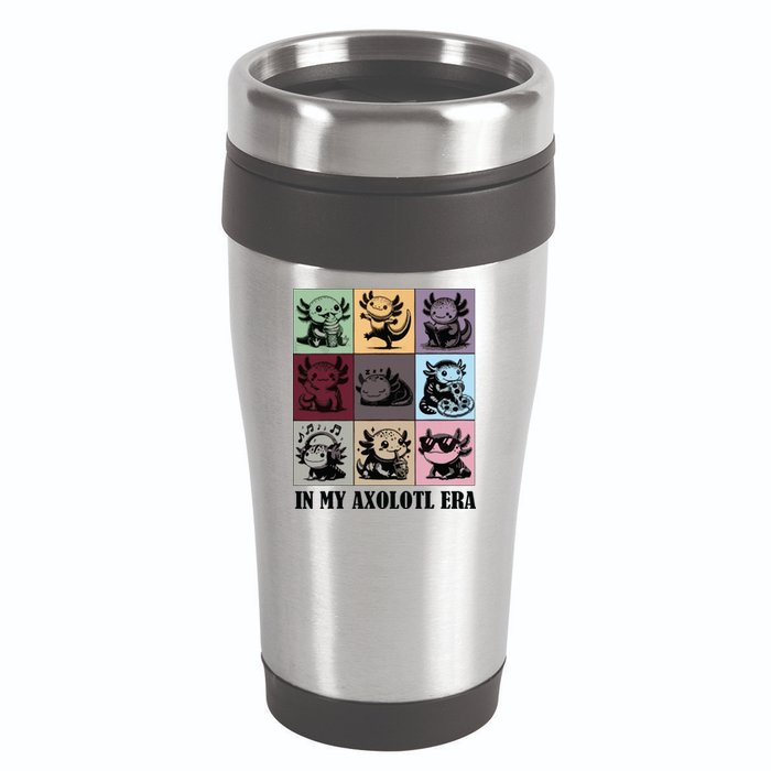 Funny Axolotl Quote In My Axolotl Era Graphic Cool Axolotl 16oz Travel Tumbler