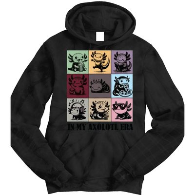 Funny Axolotl Quote In My Axolotl Era Graphic Cool Axolotl Tie Dye Hoodie