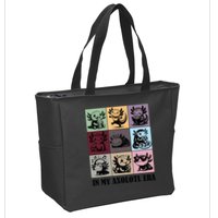 Funny Axolotl Quote In My Axolotl Era Graphic Cool Axolotl Zip Tote Bag