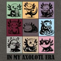 Funny Axolotl Quote In My Axolotl Era Graphic Cool Axolotl Cotton Canvas Backpack