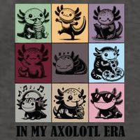 Funny Axolotl Quote In My Axolotl Era Graphic Cool Axolotl Vector Backpack