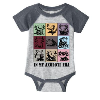 Funny Axolotl Quote In My Axolotl Era Graphic Cool Axolotl Infant Baby Jersey Bodysuit