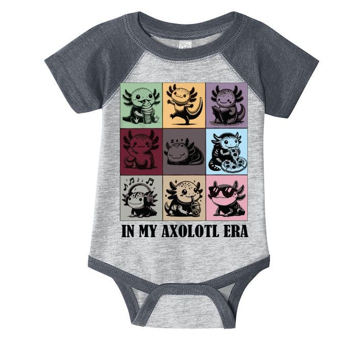 Funny Axolotl Quote In My Axolotl Era Graphic Cool Axolotl Infant Baby Jersey Bodysuit