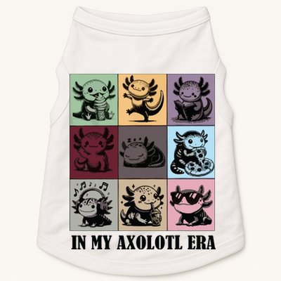 Funny Axolotl Quote In My Axolotl Era Graphic Cool Axolotl Doggie Tank