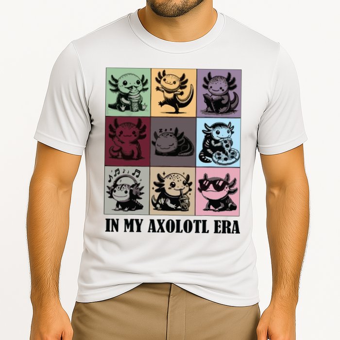Funny Axolotl Quote In My Axolotl Era Graphic Cool Axolotl Performance Shirt