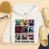 Funny Axolotl Quote In My Axolotl Era Graphic Cool Axolotl Hoodie